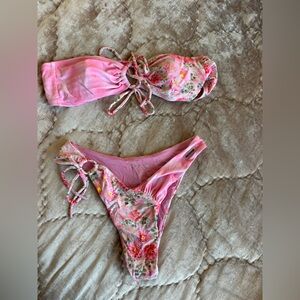 Blackbough Pink Floral Bikini Set Small